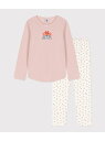 【SALE/10%OFF】長袖パジャマ PETIT BATEAU プチバトー インナー・ルームウェア パジャマ ピンク【RBA_E】【送料無料】[Rakuten...