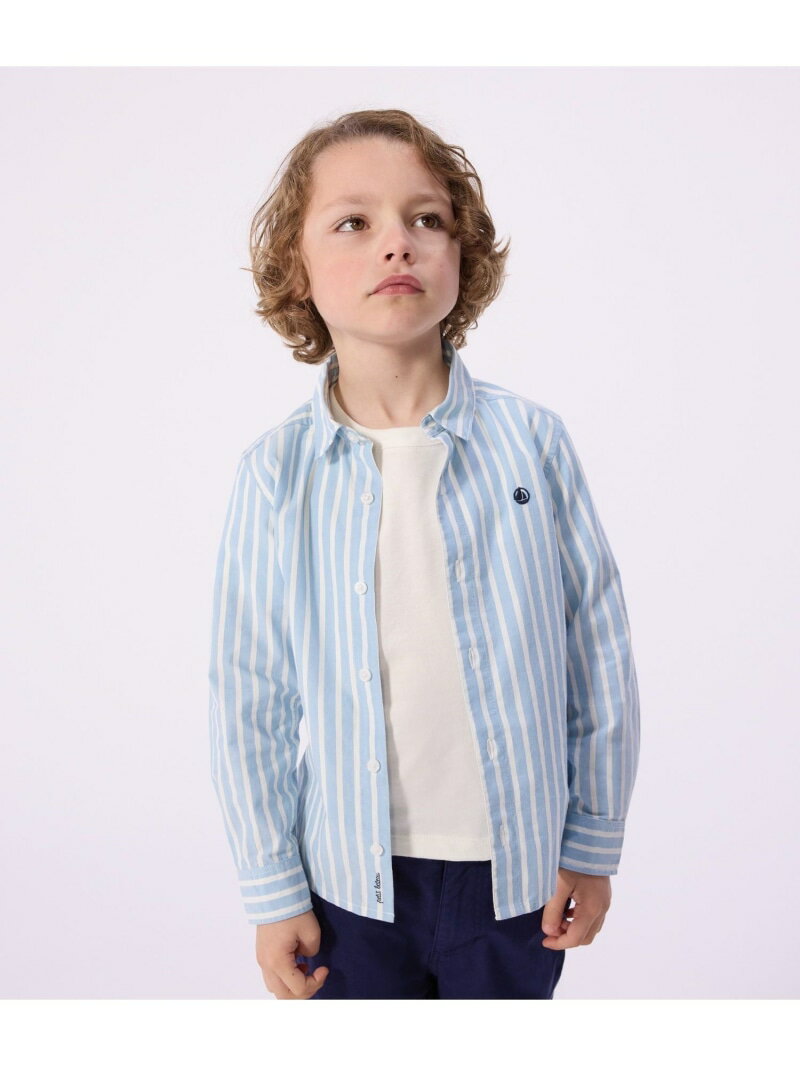乐天商城 - ストライプシャツ PETIT BATEAU プチバトー トップス シャツ・ブラウス ホワイト【送料無料】[Rakuten Fashion]