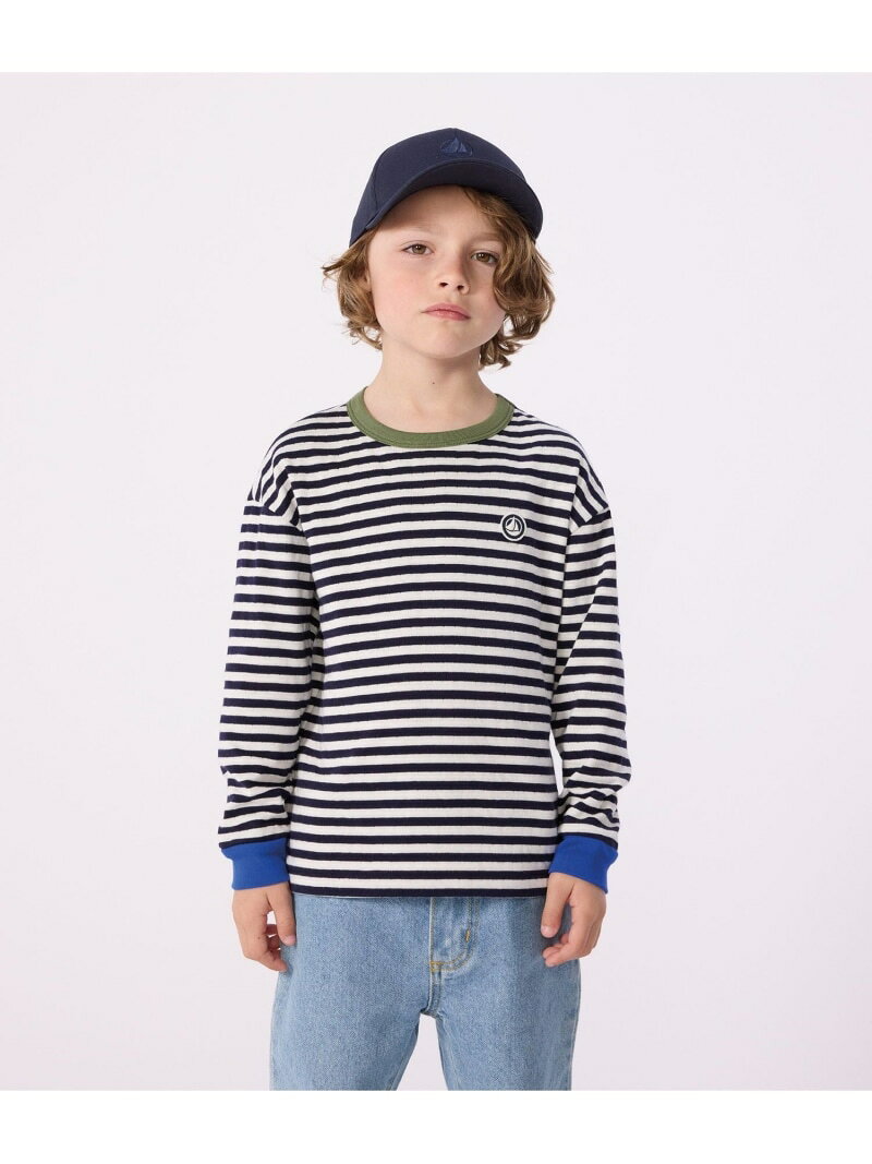 樂天商城 - ボーダー長袖Tシャツ PETIT BATEAU プチバトー トップス カットソー・Tシャツ ホワイト【送料無料】[Rakuten Fashion]