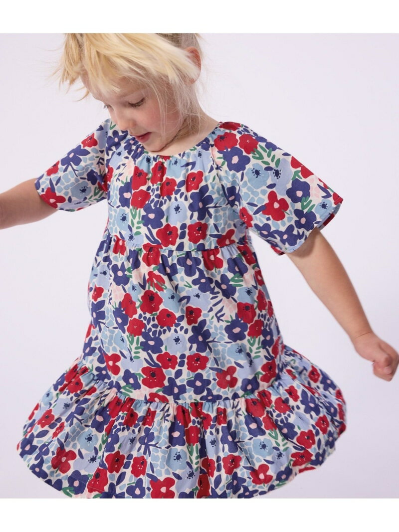 フラワープリントワンピース PETIT BATEAU プチバトー ワンピース・ドレス ワンピース【送料無料】[Rakuten Fashion]
