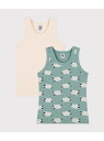 【SALE/10%OFF】タンクトップ2枚組 PETIT BATEAU プチバトー インナー・ルームウェア その他のインナー・ルームウェア【RBA_E】【送料無...