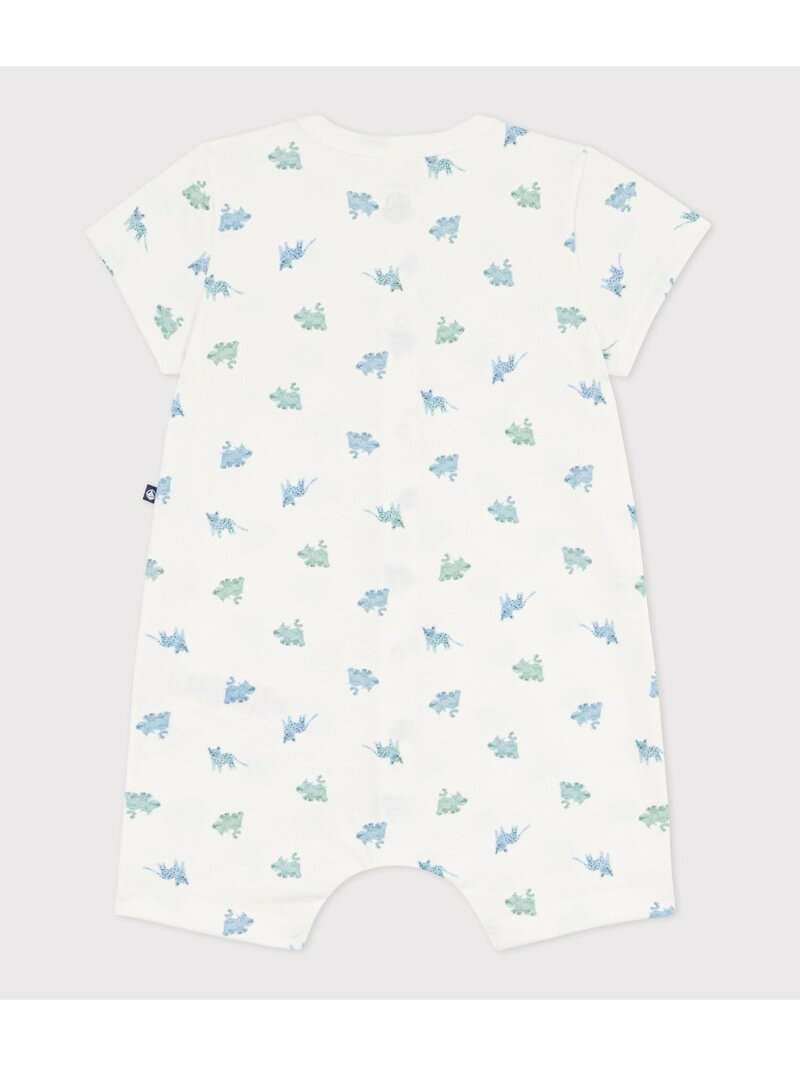 アニマルプリントショートロンパース PETIT BATEAU プチバトー マタニティウェア・ベビー用品 ロンパース・カバーオール【送料無料】[Rakuten Fashion]