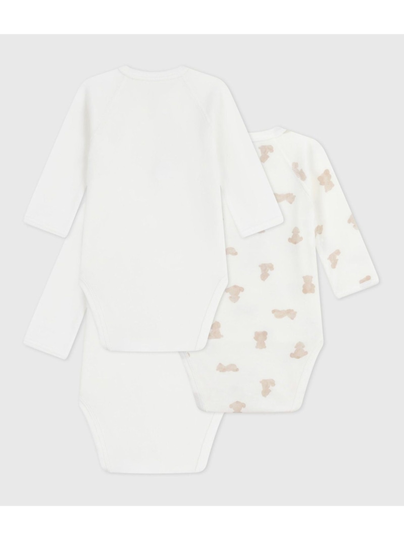 長袖あわせボディ3枚組 PETIT BATEAU プチバトー マタニティウェア・ベビー用品 ベ...