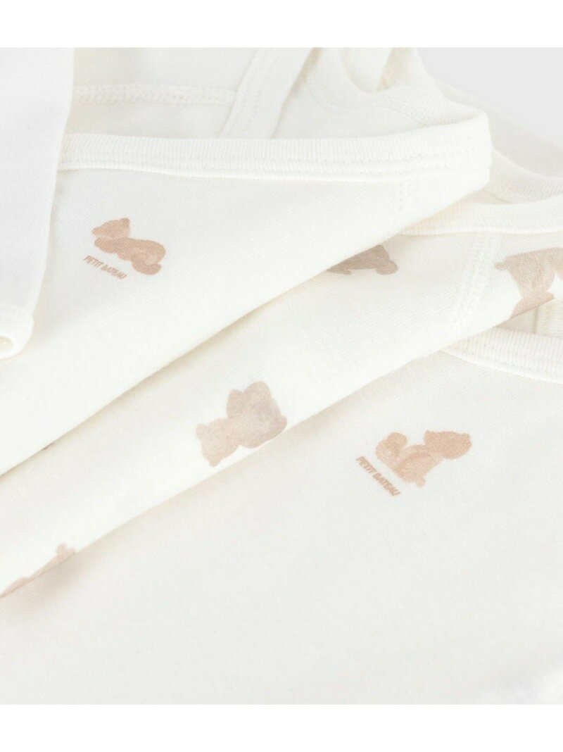 長袖あわせボディ3枚組 PETIT BATEAU プチバトー マタニティウェア・ベビー用品 ベ...