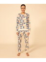 【SALE/10%OFF】長袖パジャマ PETIT BATEAU プチバトー インナー・ルームウェア パジャマ ホワイト【RBA_E】【送料無料】[Rakute...