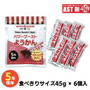 新感覚保存食 ようかん パワーブーストようかん 45g 6本入り 防災 羊羹 災害用 備蓄非常食 保存食 AST 新備 国産品 5年保存 アレルギー対応 防災グ...