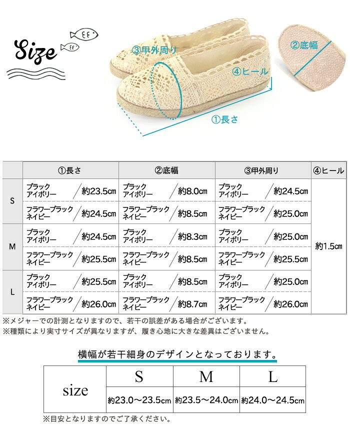 エスパドリーユ風 レディース スリッポン 春夏 靴 ジュート風 レース ぺたんこ 軽...