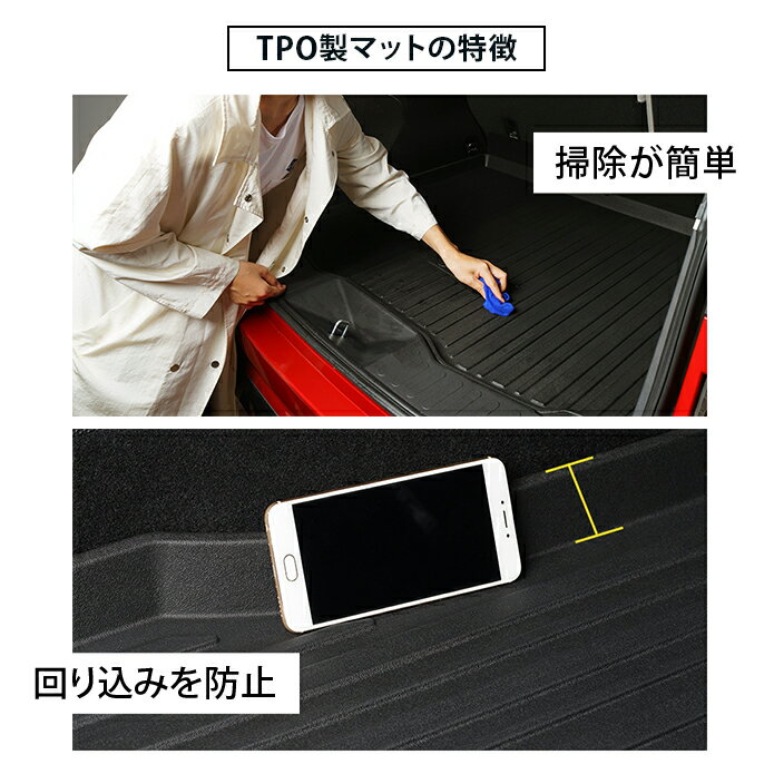 Toyota トヨタ ハリアー 専用設計 トランクトレイ Avu65w Zsu60w Zsu65w ラゲッジマット 防水マット 大感謝セール カーゴマット リア 内装 傷防止 マット レジャー ブラック