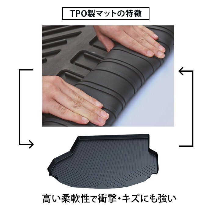 Toyota トヨタ ハリアー 専用設計 トランクトレイ Avu65w Zsu60w Zsu65w ラゲッジマット 防水マット 大感謝セール カーゴマット リア 内装 傷防止 マット レジャー ブラック