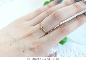 K10 カラーサファイヤリング/ダイヤモンド0.02ct 華奢 シンプル 9月誕生石【特別価格】【数量限定】【メール便送料無料】