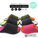 【正規品】 3Dコンフォート スリッパ メッシュ スリッパ ルームシューズ 来客用 スリッパ 健康 サンダル 部屋履き インテリア雑貨 レディース 前あき オク...
