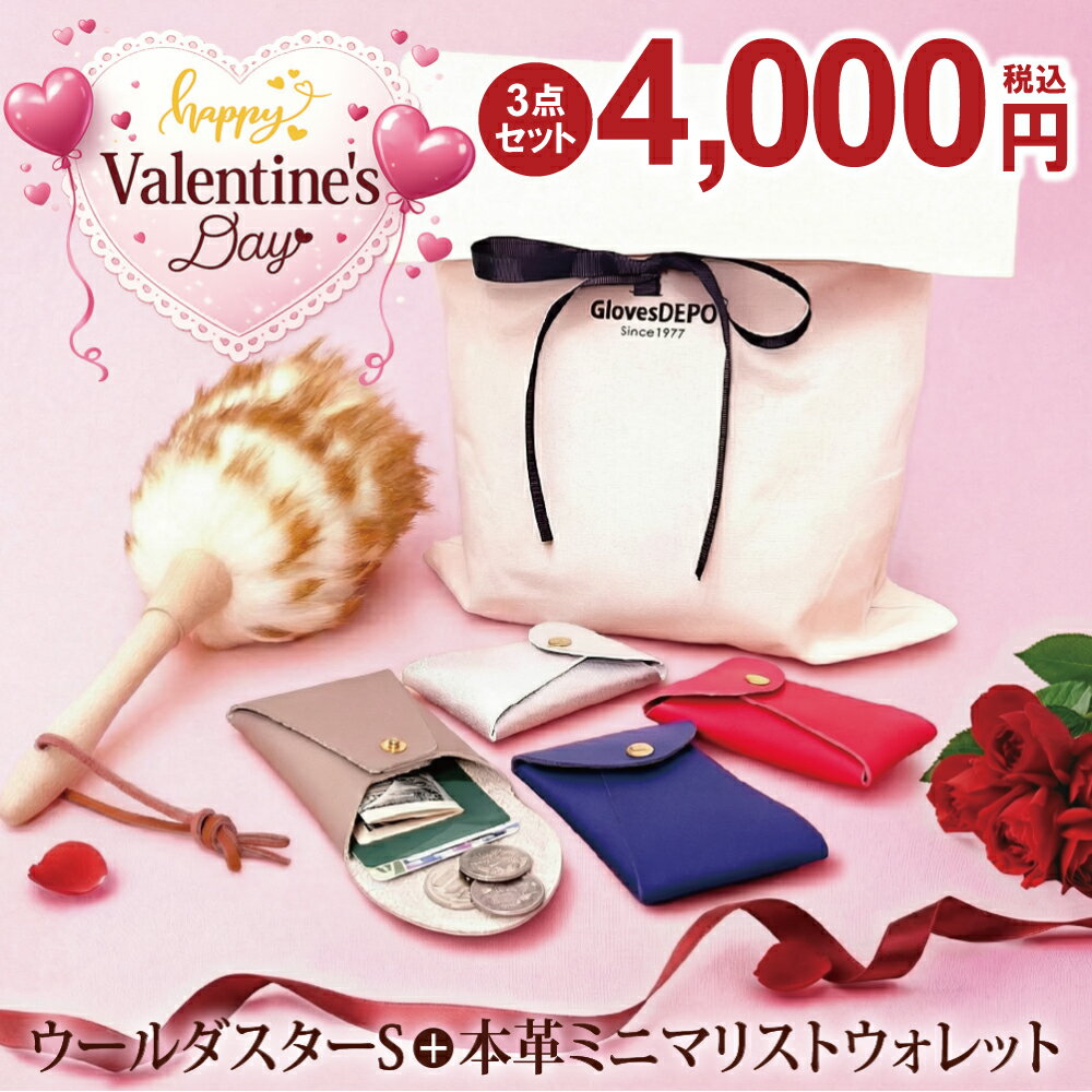【6620円→4000円 バレンタインデー 3点セット】 【本革】ウールダスター ＋ ミニマリストウ ...