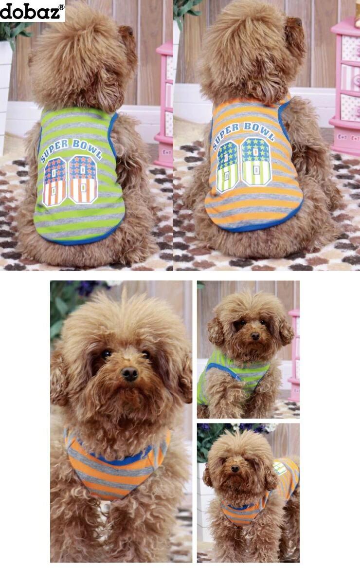 犬 服 春夏ボーダータンクトップ【メール便送料無料、代引き不可】DL1202