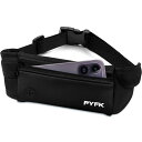 PYFK ランニングポーチ 軽量 防水 揺れない ウエストポーチ iPhone スマホ対応 ランニング ポーチ 薄型 おしゃれ メンズ レディース