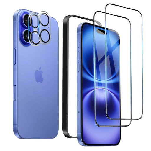 DXFAU【4枚入り】ガラスフィルム iPhone 16 全面保護フィルム 6.1インチ 高透過率 硬度10H 滑らかなタッチ操作 指紋付着防止 気泡防止 ガイド枠付き 貼り付けは簡単 アイフォン16用 強化ガラス DXFAU【4枚入り】ガラスフィルム iPhone 16 全面保護フィルム 6.1インチ 高透過率 硬度10H 滑らかなタッチ操作 指紋付着防止 気泡防止 ガイド枠付き 貼り付けは簡単 アイフォン16用 強化ガラス