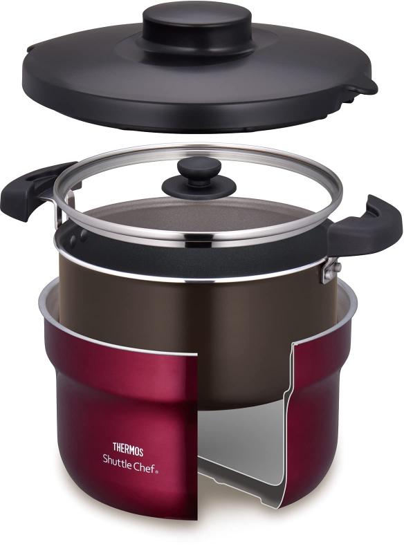 サーモス 真空保温調理器 シャトルシェフ 2.8L (3~5人用) レッド 調理鍋ふっ素コーティング加工 KBJ-3001 R petiteshop-10062139 PeTiTe サンプル画像2