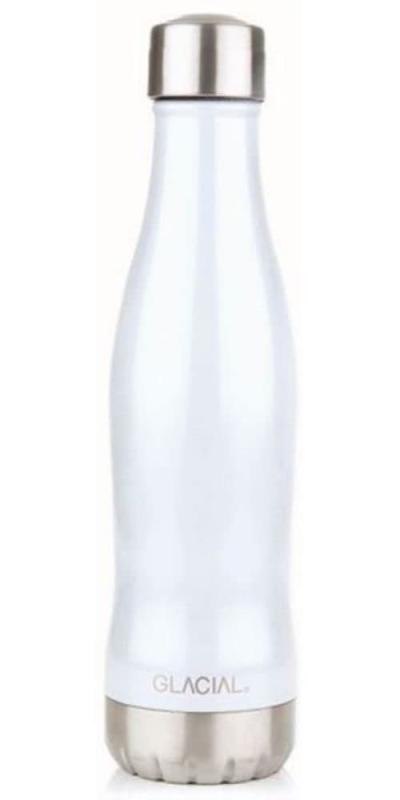 グレーシャル 水筒 GLACIAL 水筒 真空断熱 ステンレスボトル 400ml 保温保冷 炭酸OK スウェーデン グレーシャル ホワイトパール