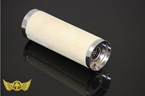 ショート管マフラー用 インナーサイレンサー 70Φ メッキ 排気口23mm