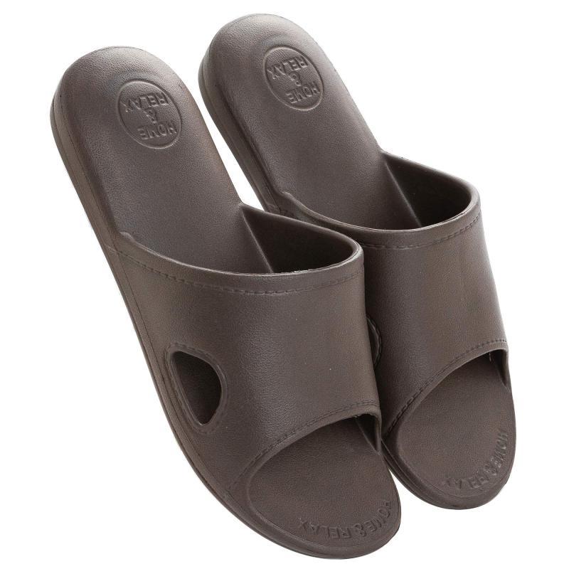 [mianshe] 北欧 超軽量 サンダル スリッパ 衛生 歩きやすい 滑り止め 来客用 男女兼用 ブラウン L