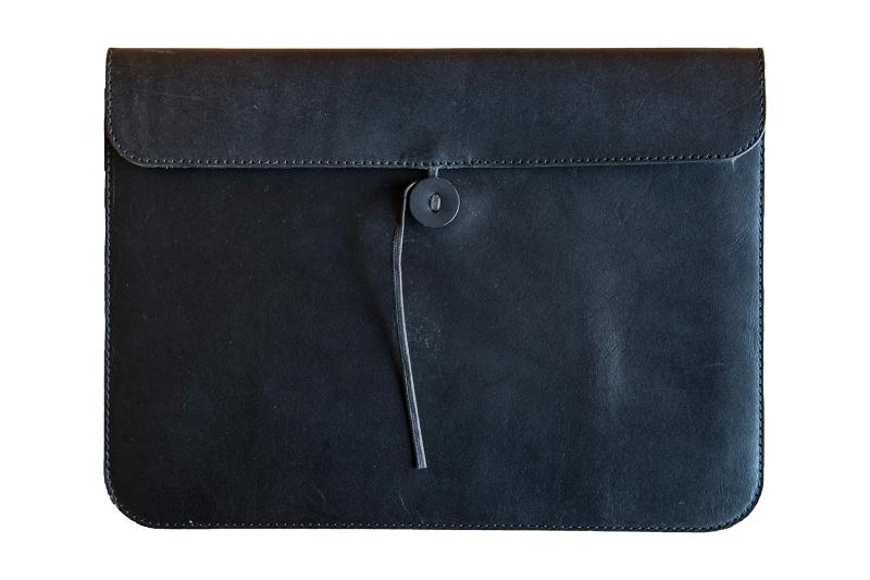 Leather iPad Case 本革 スリーブケース iPadPro/Air対応ケース (12.9, ブラック)