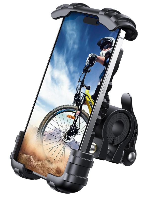 片手操作 自転車用 スマホ ホルダー スタンド Lomicall 2021 自転車 ワンタッチ スマートフォンホルダー : ロードバイク クロスバイク バイク すまほ ホルダースマホ 固定 防振 落下防止 アンド