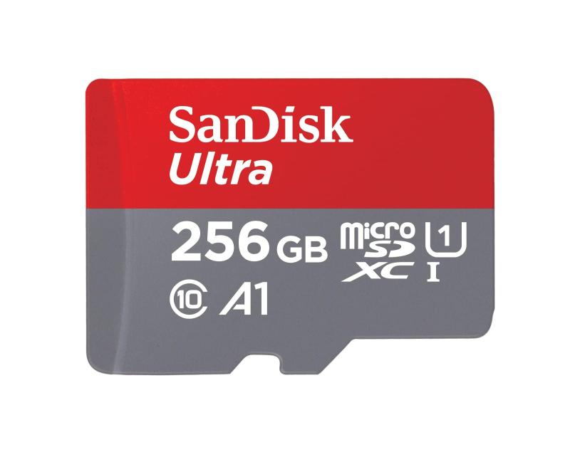 SanDisk (TfBXN) 256GB Ultra microSDXC UHS-I [J[h A_v^[t - 120MB/s C10 U1 tHD A1 Micro SD J[h - SDSQUA4-256G-GN6MA