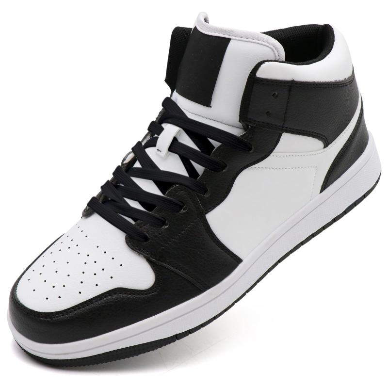 [Beita Sports] スニーカー メンズ 白 黒 ハイカット 運動靴 カジュアルシューズ レデイース 歩きやすい 通勤 通学 普段履き 25.5センチ