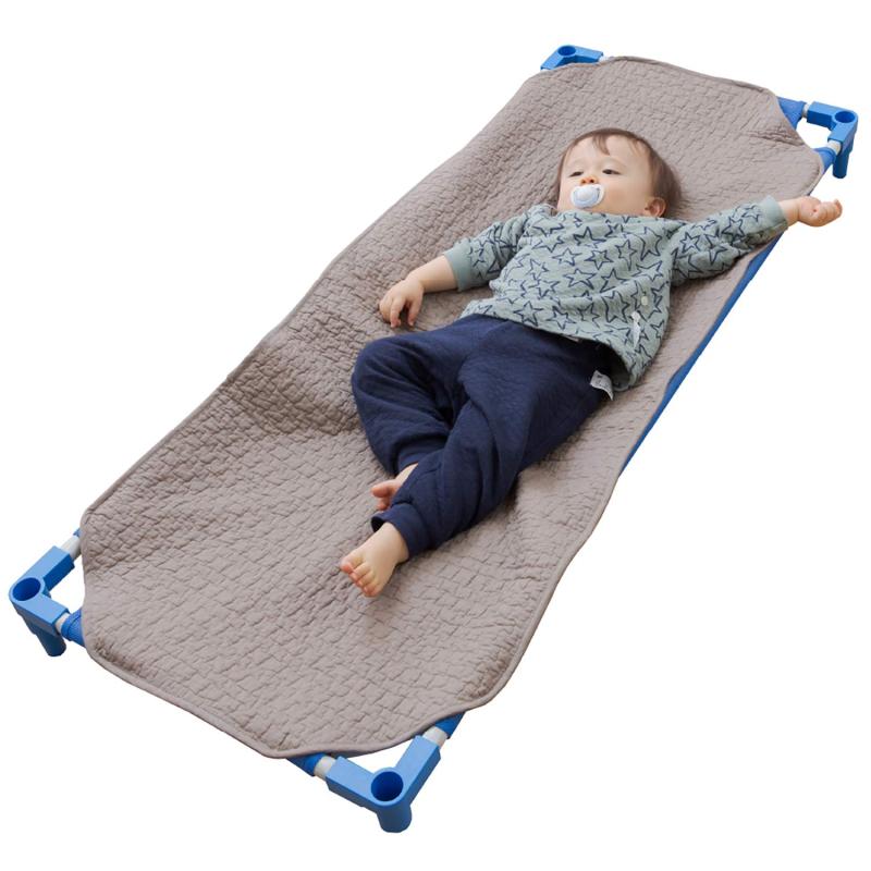 ナイスデイ イブル コットカバー mofua(モフア) ライトブラウン L (58×135cm) 綿100% イブル 保育園 幼稚園 入園準備 ベッドパッド カバー CLOUD柄 オールシーズン 使える 36342336