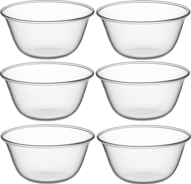 iwaki(イワキ) 耐熱ガラス スイーツカップ ヨーグルト 170ml ×6個セット KBT943