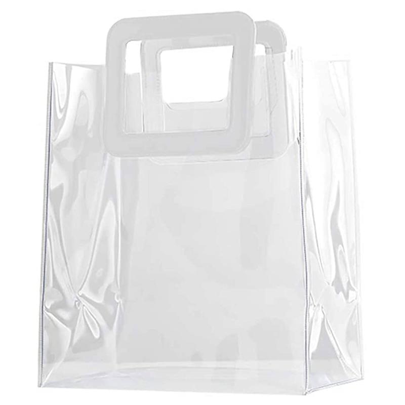  ビニールプラスチック 透明丈夫なトートバッグ 透明PVCトートバッグ 透明バッグ 透明バッグ 化粧ポーチ 洗浄バッグ ランチボックスバッグ お出かけトートバッグ ショッピングバッ