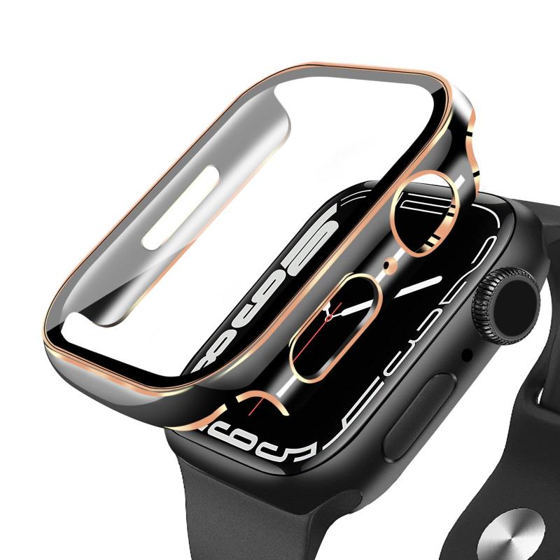 ANYOI Ή Apple Watch P[X 45mm ی P[X AbvEHb` Jo[ KXtB ̌^ bLH AbvEHb` P[X ϏՌ ȒP apple watch Jo[ Sʕی ߗ Apple Wat