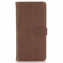 【Anrek】Samsung Galaxy Feel2 / docomo SC-02L 兼用 ケース 手帳型 カバー (ダークブラウン) サムスン ギャラクシーフィール2 ドコモsc02l 手帳型ケース カード収納 サイドマグネット スタンド機能付き