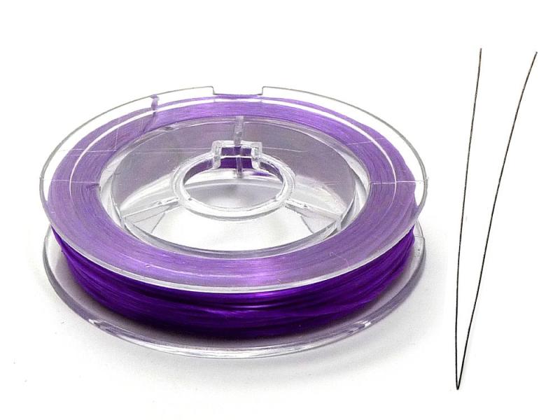 (SAJ)オペロンゴム ブレスレット用(ブレスレット 作り方 解説書付き)(1個)(紫)