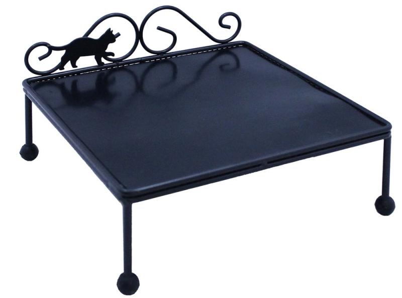 ナガシマ エサ置き ペット用 テーブル シリコン製マット付き 取り外し可 滑り止め RAKIAN WP-175 NS-CTR