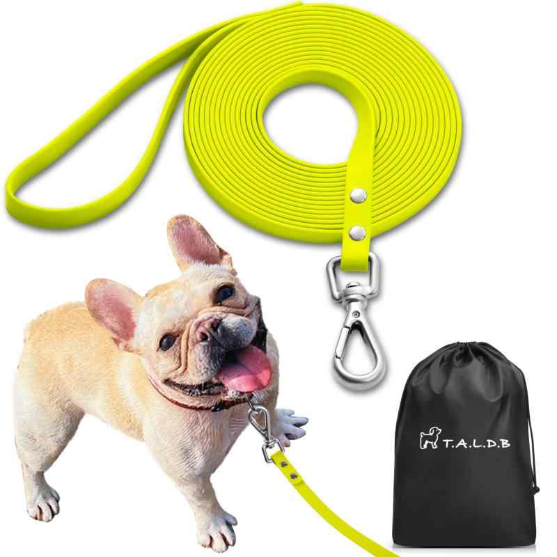 【T.A.L.D.B】【ドッグトレーナー推薦】 リード 犬 ロングリード 犬しつけ用 丈夫 PVC素材 水を弾く 汚れにくい 絡まりにくい 臭わない 散歩 広場 海 川 雪遊び アウトドア キャンプ 【10色展開