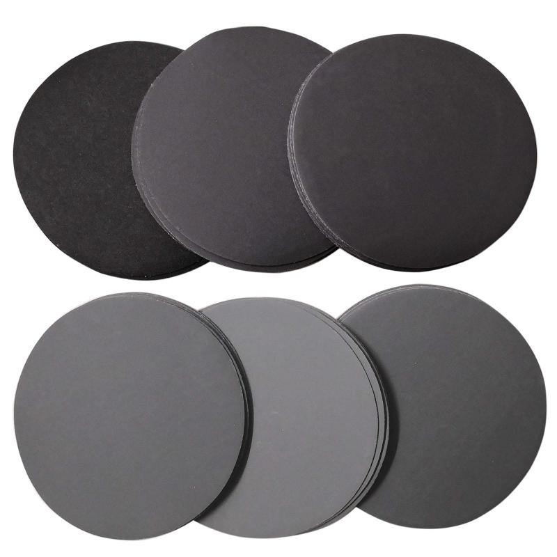 Aewio 125mm耐水 サンドペーパー #320 - #2500 丸型 サンダー用 紙やすり 320 600 800 1200 1500 2500 各6枚 (36枚セット 6タイプ 各6枚 #320 - #2500)