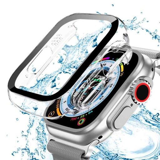 ANYOI 対応 Apple Watch ケース 49mm 防水ケース 3D直角エッジデザイン メッキ加工 アップルウォッチ カバー ガラスフィルム 一体型 アップルウォッチ ケース 耐衝撃 apple watch カバー 全面保護 高透 ANYOI 対応 Apple Watch ケース 49mm 防水ケース 3D直角エッジデザイン メッキ加工 アップルウォッチ カバー ガラスフィルム 一体型 アップルウォッチ ケース 耐衝撃 apple watch カバー 全面保護 高透