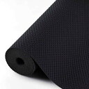 Hersvin 食器棚シート 30*300cm しょっきだな シート 引き出しシート キッチンマット接着剤不要 裁断可能 EVA 耐熱、防湿、防油 食器棚/引き出し/キッチンに適用 家具保護(ブラック)(3)