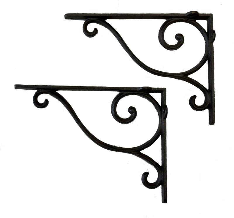 【2個セット】アイアンブラケット 棚受け kjj0163