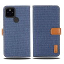 【 Viesa 】 新型モデル デニム デザイン ケース 手帳型 Google Pixel 5 au 対応 Googl 手帳ケース (ダークブルー) 全面保護 ベストデニム材料 カード収納ポケット 横置きスタンド機能 スマホケース(3)