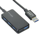 エレコム(ELECOM) USB3.0 ハブ 4ポート バスパワー タブレット向け ブラック U3H-A411BBK