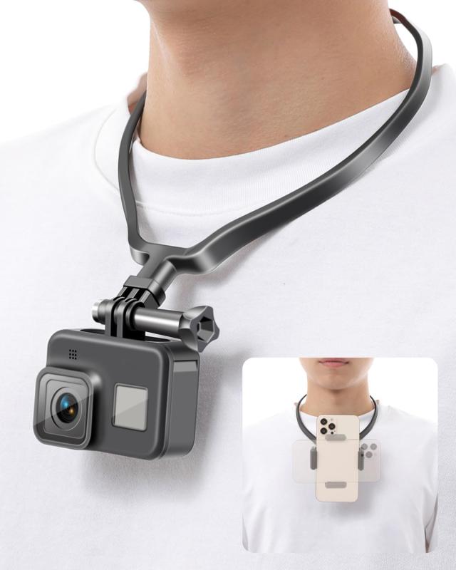 【日本国内大手メーカー素材に改良 ネックレス式マウント総販売数10万個突破 】 (ActyGo) GoPro/スマホ..