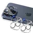 対応 iPhone15 Pro / iPhone15 Pro Max カメラフィルム 【3枚セット 国産旭硝子素材】 黒縁取り 露出オーバー防止 対応 アイフォ...