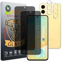 対応 Galaxy S24 FE ガラスフィルム 覗き見防止【2+2枚セット- 国産旭硝子素材】Galaxy S24 FE フィルム のぞき見防止(2枚) + レンズ保護フィルム (2枚) ギャラクシー S24 FE 保護フィルム 横から見えな