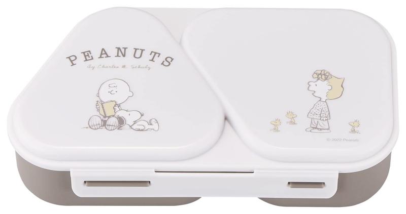 OSK(オーエスケー) 弁当箱 PEANUTS EVERYDAY にぎらず作れておかずも入るおにぎりケース ベージュ 465m..