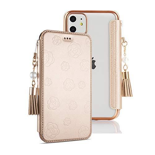 iPhone13mini ケース 手帳型 花柄 iPhone13mini ケース 財布型 iPhone13 mini 手帳型ケース 透明 薄型 ..