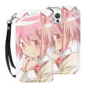 iphone15pro ケース Compatible with 魔法少女まどかマギカ 手帳型 おしゃれ iphone15pro手帳型 スマホケース iphone15pro手帳型 ケース(3)