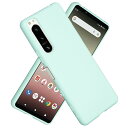 【 Moilyo 】SONY xperia5 IV/docomo SO-54C / au SOG09 ケース シリコン レンズ保護(クール クール ミント)ソニー エクスペリア5iv ドコモso54c スマホケース マット質感 全面保護 耐衝撃 滑り止め