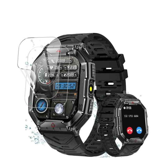 【2枚】2024年革新モデル スマートウォッチ 2.1インチ大画面 Vezuoco 2.1 インチ保護フィルム高透過率 24時間内気泡自動消えVezuoco 2.1 保護フィルム 液晶保護 傷防止 高透過率 【2枚】2024年革新モデル スマートウォッチ 2.1インチ大画面 Vezuoco 2.1 インチ保護フィルム高透過率 24時間内気泡自動消えVezuoco 2.1 保護フィルム 液晶保護 傷防止 高透過率