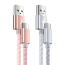 USB Type-C ケーブル QC3.0対応 【2本セット&0.91m】 usb c ケーブル スマホ充電ケーブル タイプC ケーブル iPoto 急速充電 Android充電ケーブル usbケーブル 充電ケーブル USBコード データ転送 断線防(2)